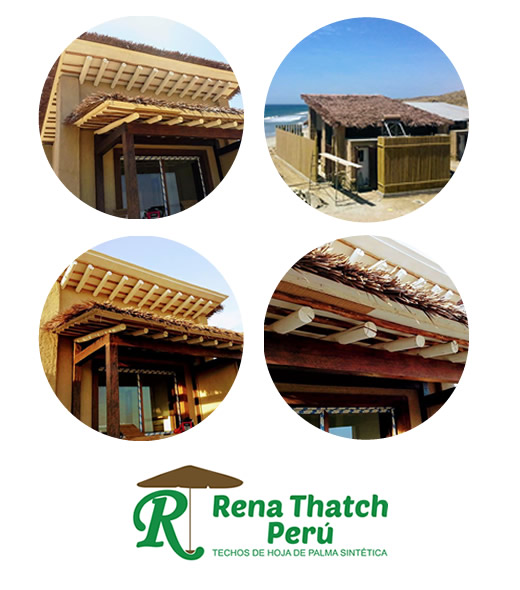 Techos y revestimientos de hoja de palma sintÃ©tica