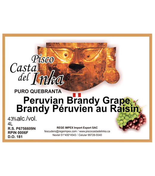Pisco Casta del Inka